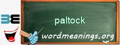 WordMeaning blackboard for paltock
